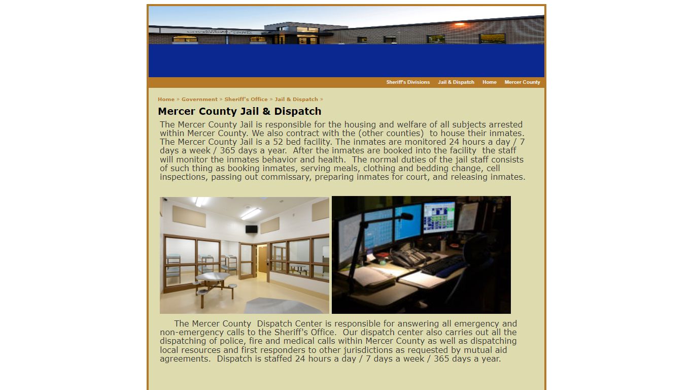 Mercer County ND » Jail & Dispatch